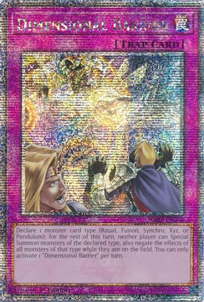 Dimensional Barrier [RA01-EN072] Quarter Century Secret Rare - Yu-Gi-Oh! - Card Brawlers | Quebec | Canada |