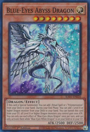 Blue-Eyes Abyss Dragon [RA01-EN016] Super Rare - Yu-Gi-Oh! - Card Brawlers | Quebec | Canada |