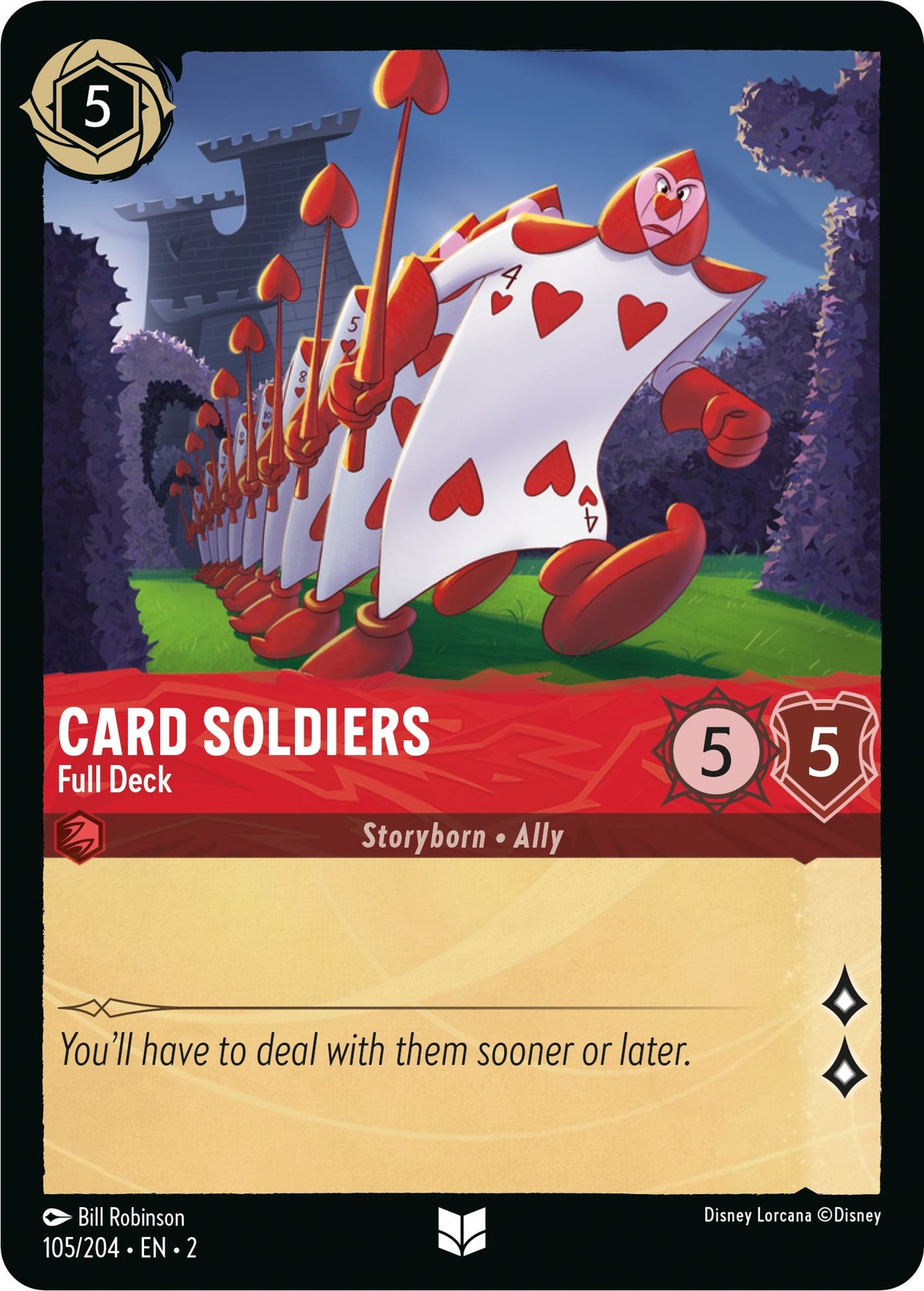 Card Soldiers - Full Deck (105/204) [Rise of the Floodborn] - Disney - Card Brawlers | Quebec | Canada |