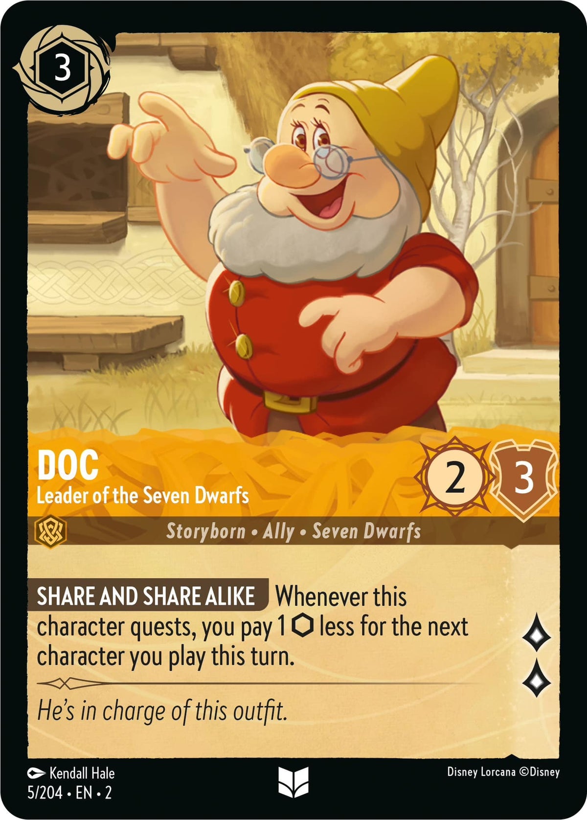 Doc - Leader of the Seven Dwarfs (5/204) [Rise of the Floodborn] - Disney - Card Brawlers | Quebec | Canada |