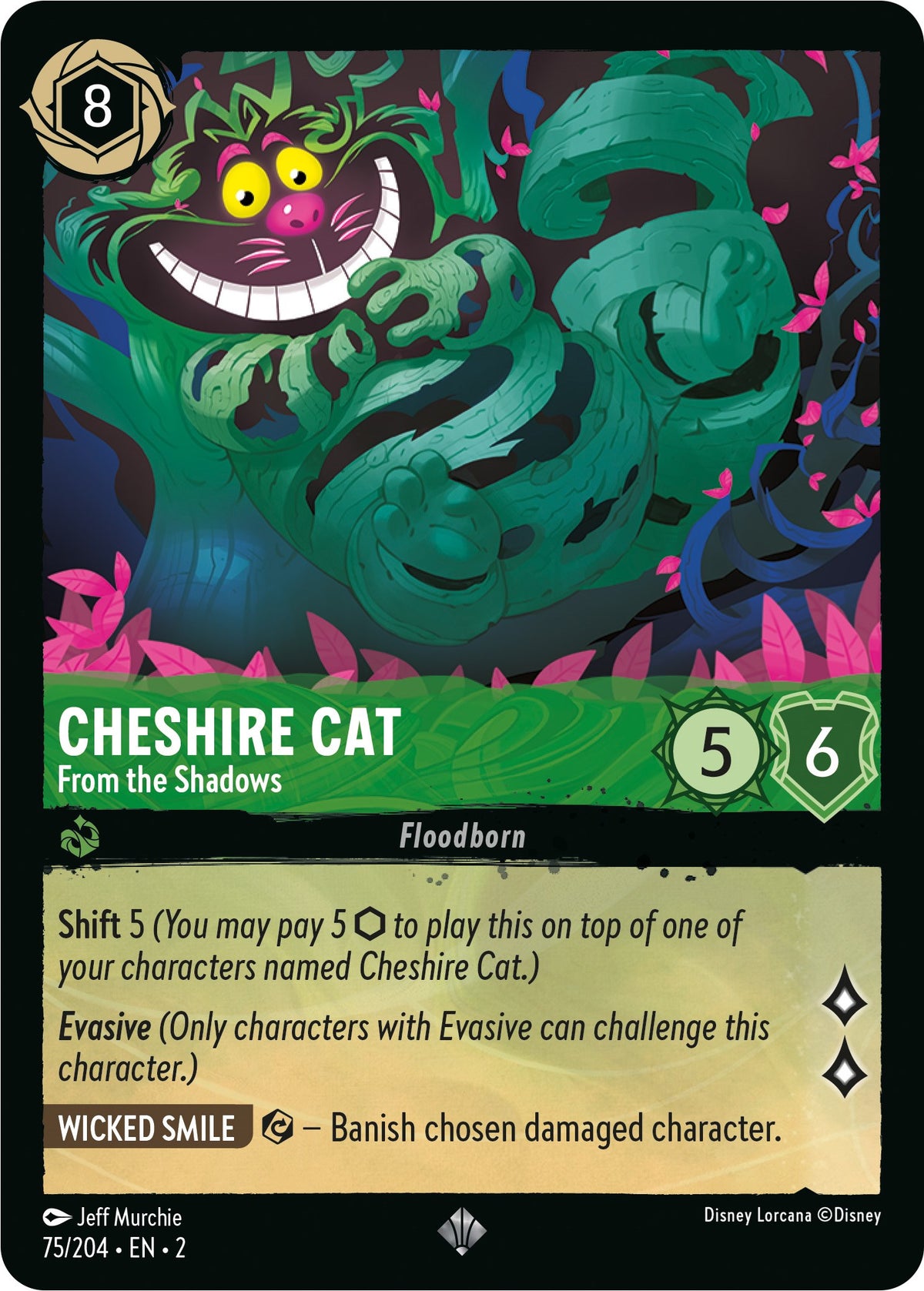 Cheshire Cat - From the Shadows (75/204) [Rise of the Floodborn] - Disney - Card Brawlers | Quebec | Canada |