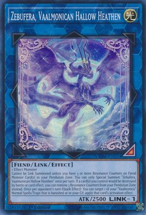 Zebufera, Vaalmonican Hallow Heathen [VASM-EN034] Super Rare - Yu-Gi-Oh! - Card Brawlers | Quebec | Canada |