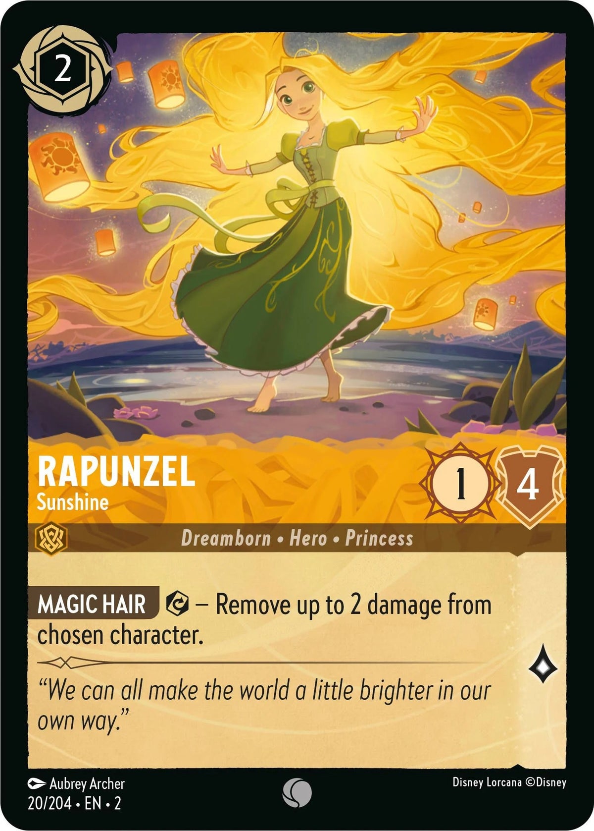 Rapunzel - Sunshine (20/204) [Rise of the Floodborn] - Disney - Card Brawlers | Quebec | Canada |