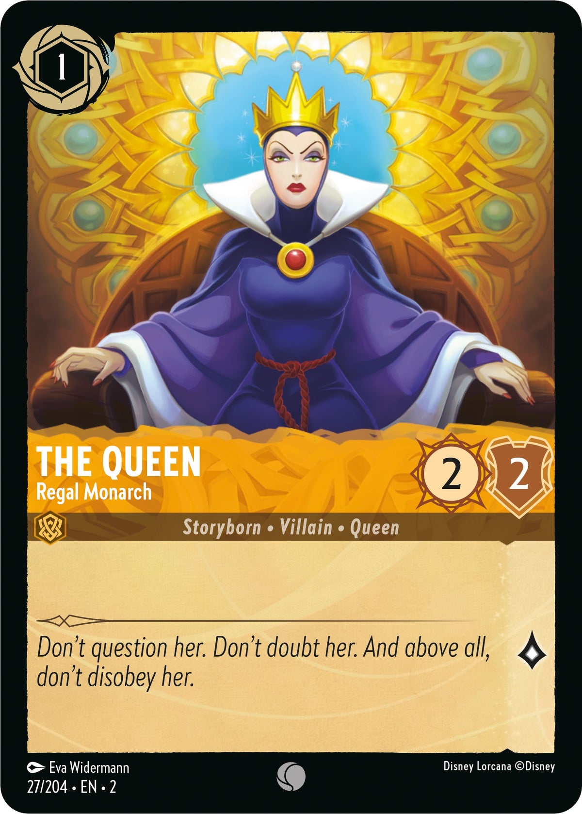 The Queen - Regal Monarch (27/204) [Rise of the Floodborn] - Disney - Card Brawlers | Quebec | Canada |