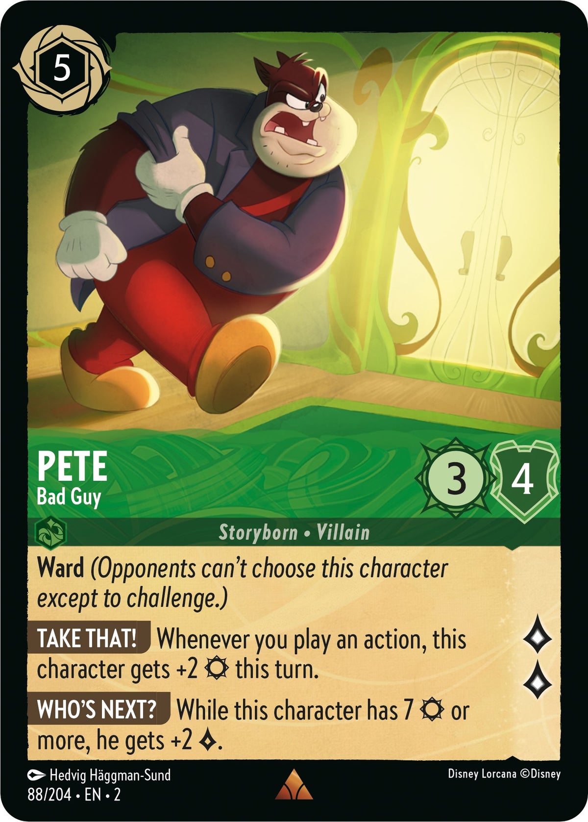 Pete - Bad Guy (88/204) [Rise of the Floodborn] - Disney - Card Brawlers | Quebec | Canada |