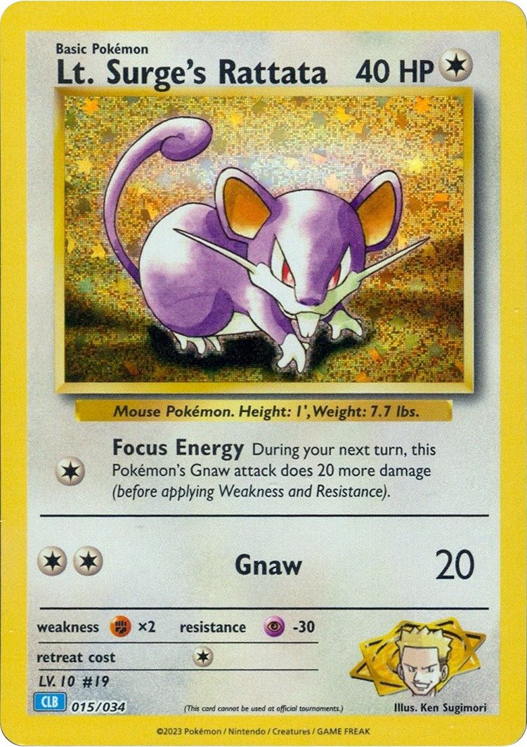 Lt. Surge's Rattata [Trading Card Game Classic] - Pokémon - Card Brawlers | Quebec | Canada |