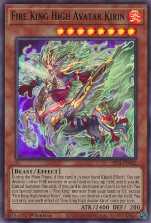 Fire King High Avatar Kirin [SR14-EN002] Ultra Rare - Yu-Gi-Oh! - Card Brawlers | Quebec | Canada |