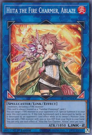 Hiita the Fire Charmer, Ablaze [SR14-EN043] Common / Short Print - Structure Deck: Fire Kings - Card Brawlers | Quebec | Canada |