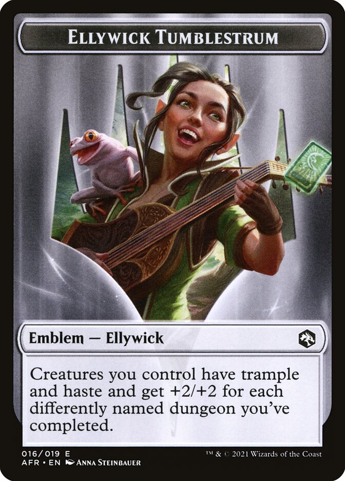 Devil // Ellywick Tumblestrum Emblem Double-Sided Token [Dungeons & Dragons: Adventures in the Forgotten Realms Tokens] - Magic: The Gathering - Card Brawlers | Quebec | Canada |