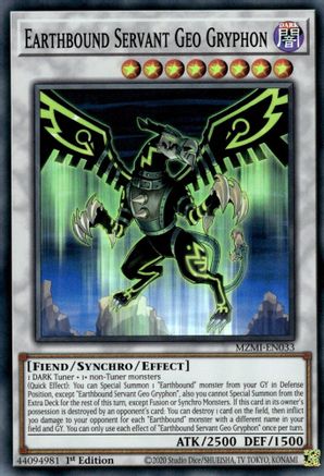 Earthbound Servant Geo Gryphon [MZMI-EN033] Super Rare - Yu-Gi-Oh! - Card Brawlers | Quebec | Canada |
