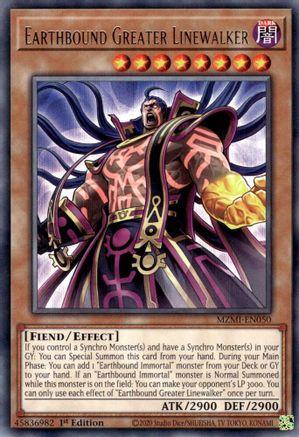 Earthbound Greater Linewalker [MZMI-EN050] Rare - Yu-Gi-Oh! - Card Brawlers | Quebec | Canada |