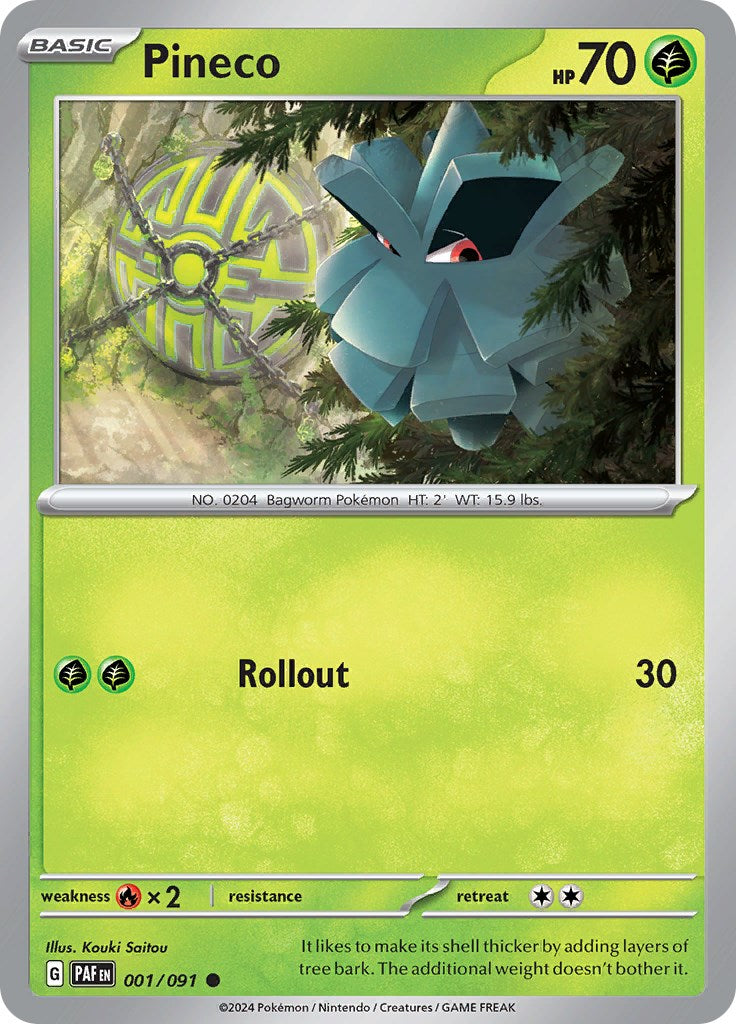 Pineco (001/091) [Scarlet & Violet: Paldean Fates] - Pokémon - Card Brawlers | Quebec | Canada |