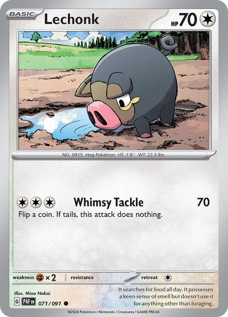 Lechonk (071/091) [Scarlet & Violet: Paldean Fates] - Pokémon - Card Brawlers | Quebec | Canada |