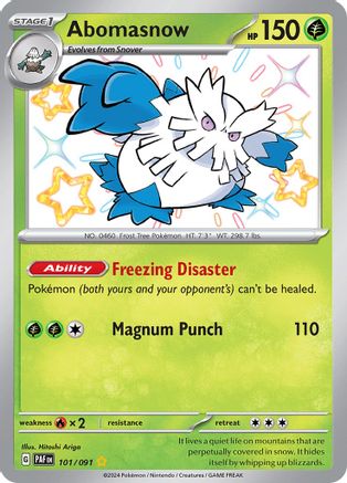 Abomasnow (101/091) [Scarlet & Violet: Paldean Fates] - Pokémon - Card Brawlers | Quebec | Canada |