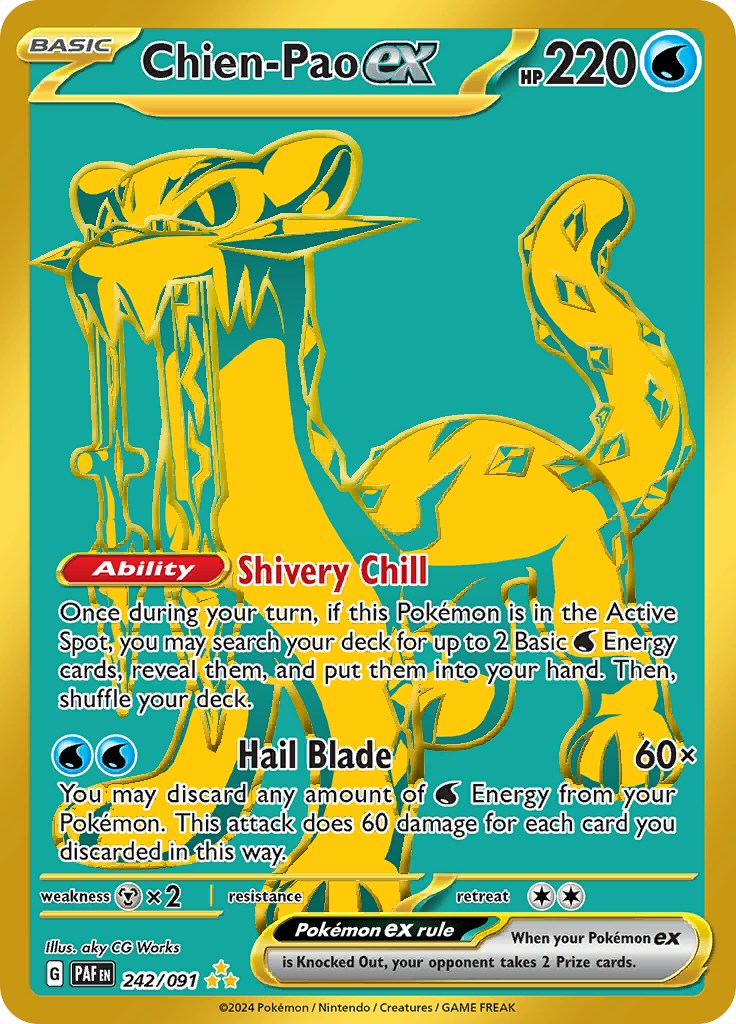 Chien-Pao ex (242/091) [Scarlet & Violet: Paldean Fates] - Pokémon - Card Brawlers | Quebec | Canada |