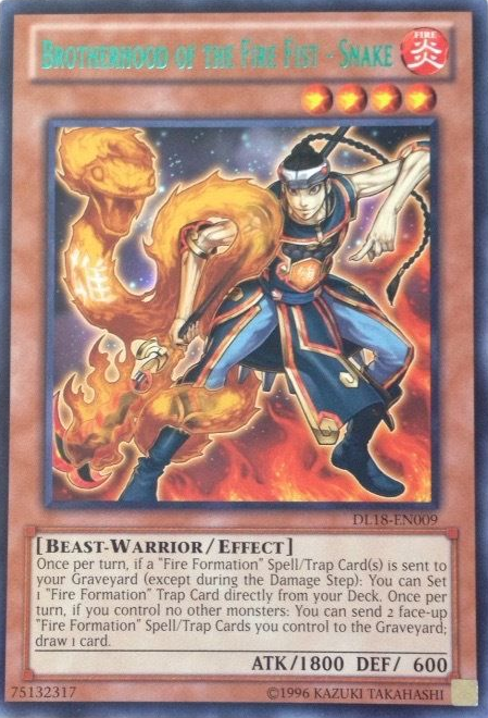 Brotherhood of the Fire Fist - Snake (Green) [DL18-EN009] Rare - Yu-Gi-Oh! - Card Brawlers | Quebec | Canada |