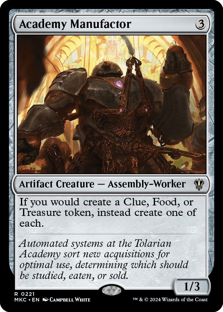 Academy Manufactor [Murders at Karlov Manor Commander] - Magic: The Gathering - Card Brawlers | Quebec | Canada |
