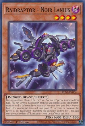 Raidraptor - Noir Lanius [PHNI-EN004] Common - Yu-Gi-Oh! - Card Brawlers | Quebec | Canada |