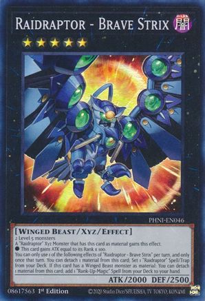 Raidraptor - Brave Strix [PHNI-EN046] Super Rare - Yu-Gi-Oh! - Card Brawlers | Quebec | Canada |