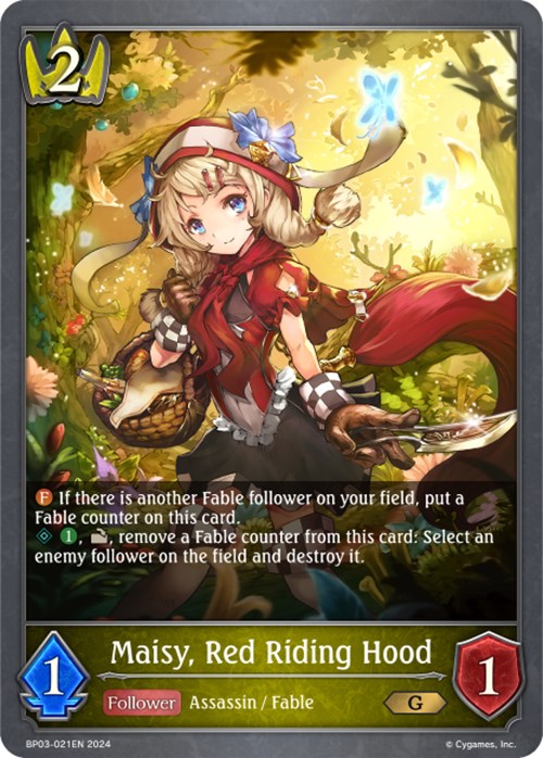 Maisy, Red Riding Hood (BP03-021EN) [Flame of Laevateinn] - Bushiroad - Card Brawlers | Quebec | Canada |