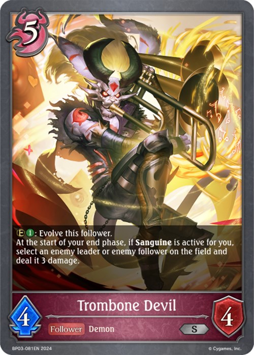 Trombone Devil (BP03-081EN) [Flame of Laevateinn] - Bushiroad - Card Brawlers | Quebec | Canada |
