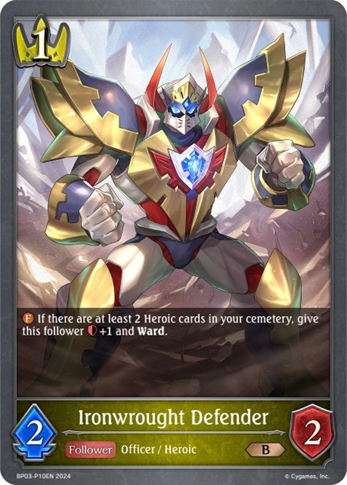 Ironwrought Defender (BP03-P10EN) [Flame of Laevateinn] - Bushiroad - Card Brawlers | Quebec | Canada |