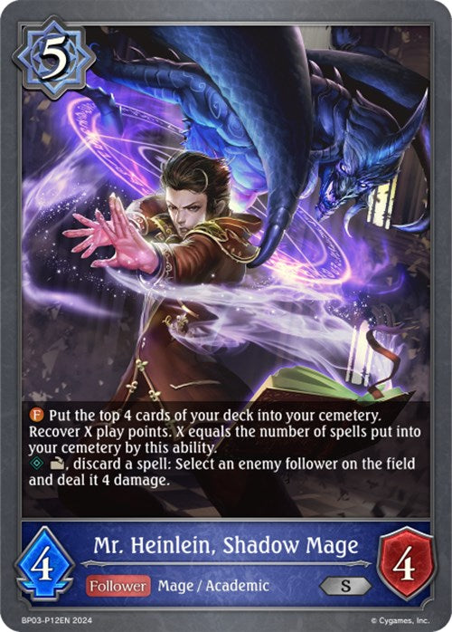 Mr. Heinlein, Shadow Mage (BP03-P12EN) [Flame of Laevateinn] - Bushiroad - Card Brawlers | Quebec | Canada |