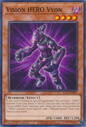 Vision HERO Vyon [BLC1-EN097] Common - Yu-Gi-Oh! - Card Brawlers | Quebec | Canada |