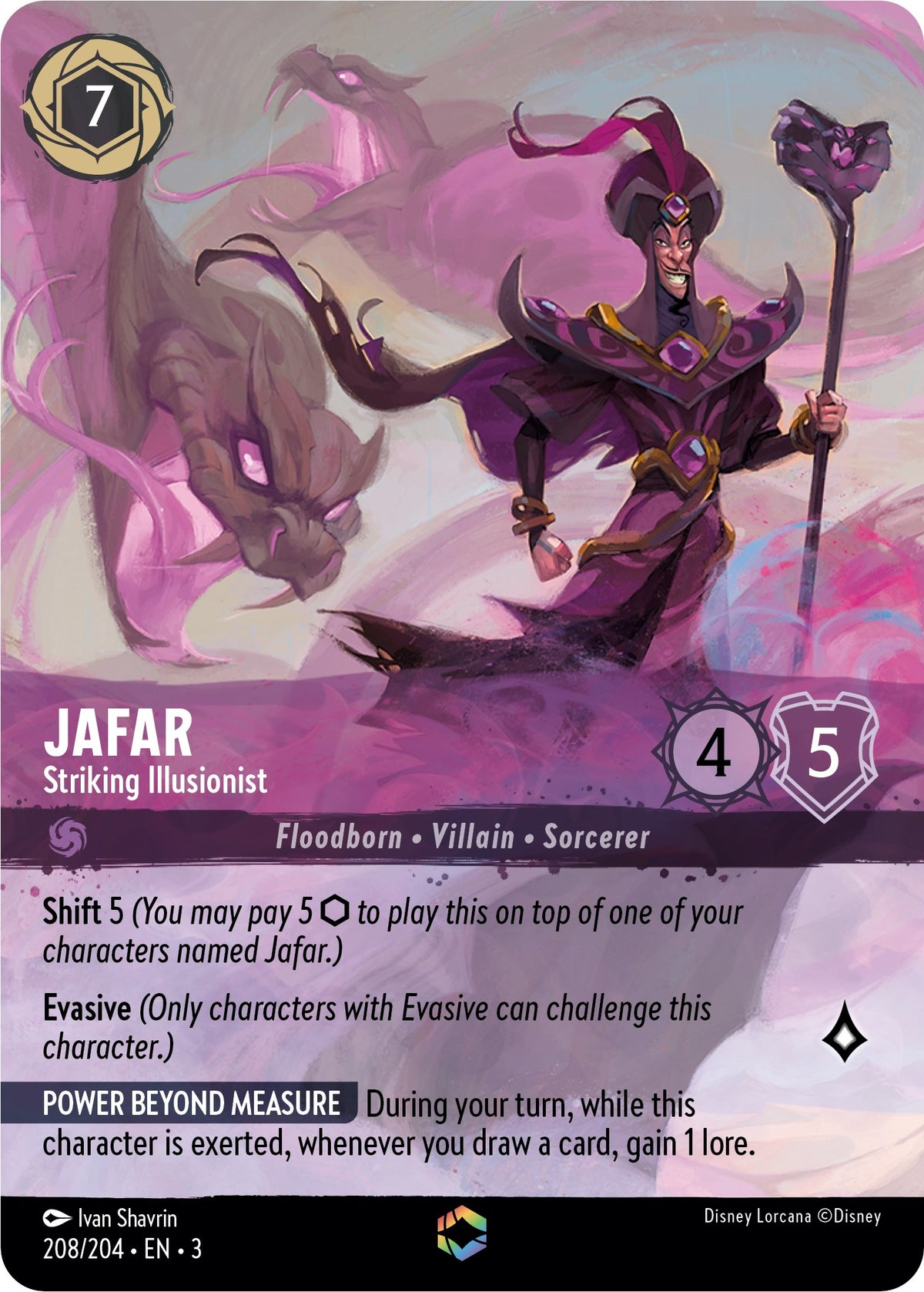 Jafar - Striking Illusionist (Enchanted) (208/204) [Into the Inklands] - Disney - Card Brawlers | Quebec | Canada |