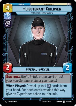 Lieutenant Childsen - Death Star Prison Warden (035/252) [Spark of Rebellion] - Fantasy Flight Games - Card Brawlers | Quebec | Canada |
