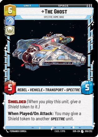 The Ghost - Spectre Home Base (050/252) [Spark of Rebellion] - Fantasy Flight Games - Card Brawlers | Quebec | Canada |