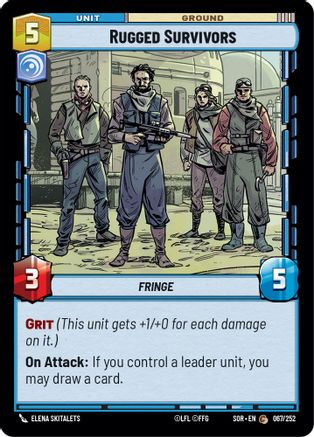 Rugged Survivors (067/252) [Spark of Rebellion] - Fantasy Flight Games - Card Brawlers | Quebec | Canada |