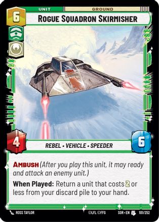 Rogue Squadron Skirmisher (101/252) [Spark of Rebellion] - Fantasy Flight Games - Card Brawlers | Quebec | Canada |