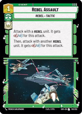 Rebel Assault (103/252) [Spark of Rebellion] - Fantasy Flight Games - Card Brawlers | Quebec | Canada |