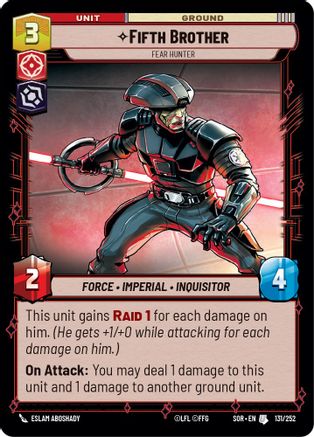 Fifth Brother - Fear Hunter (131/252) [Spark of Rebellion] - Fantasy Flight Games - Card Brawlers | Quebec | Canada |