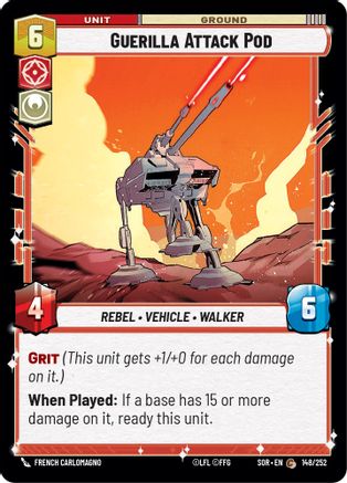 Guerilla Attack Pod (148/252) [Spark of Rebellion] - Fantasy Flight Games - Card Brawlers | Quebec | Canada |