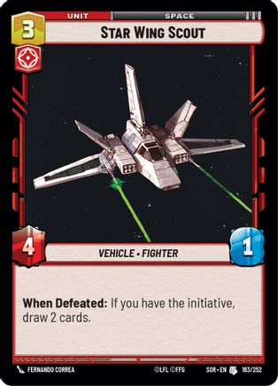 Star Wing Scout (163/252) [Spark of Rebellion] - Fantasy Flight Games - Card Brawlers | Quebec | Canada |