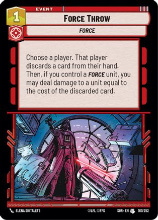 Force Throw (167/252) [Spark of Rebellion] - Fantasy Flight Games - Card Brawlers | Quebec | Canada |