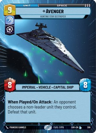 Avenger - Hunting Star Destroyer (Hyperspace) (306) [Spark of Rebellion] - Fantasy Flight Games - Card Brawlers | Quebec | Canada |