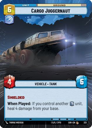 Cargo Juggernaut (Hyperspace) (333) [Spark of Rebellion] - Fantasy Flight Games - Card Brawlers | Quebec | Canada |