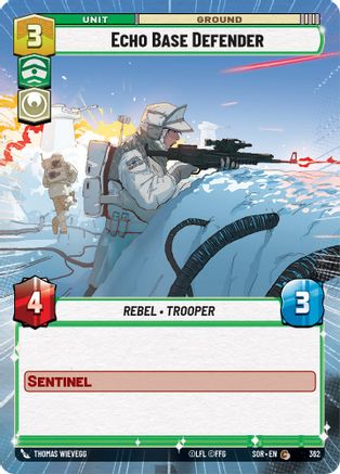 Echo Base Defender (Hyperspace) (362) [Spark of Rebellion] - Fantasy Flight Games - Card Brawlers | Quebec | Canada |