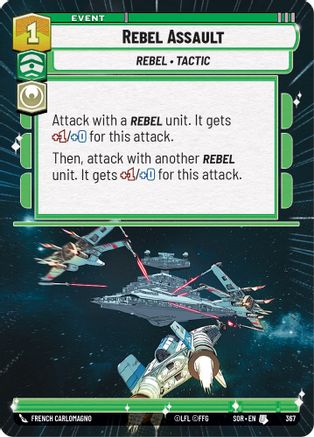 Rebel Assault (Hyperspace) (367) [Spark of Rebellion] - Fantasy Flight Games - Card Brawlers | Quebec | Canada |