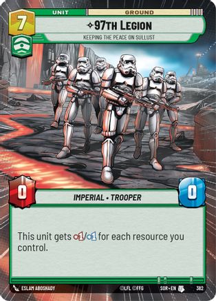 97th Legion - Keeping the Peace on Sullust (Hyperspace) (382) [Spark of Rebellion] - Fantasy Flight Games - Card Brawlers | Quebec | Canada |