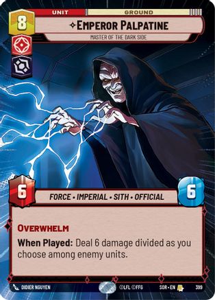 Emperor Palpatine - Master of the Dark Side (Hyperspace) (399) [Spark of Rebellion] - Fantasy Flight Games - Card Brawlers | Quebec | Canada |