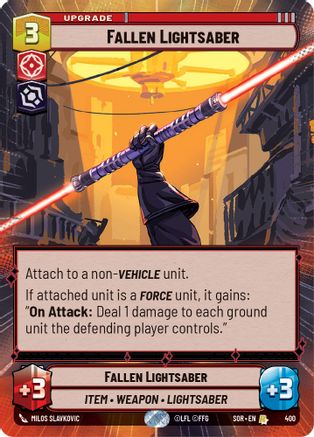 Fallen Lightsaber (Hyperspace) (400) [Spark of Rebellion] - Fantasy Flight Games - Card Brawlers | Quebec | Canada |