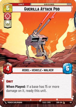 Guerilla Attack Pod (Hyperspace) (411) [Spark of Rebellion] - Fantasy Flight Games - Card Brawlers | Quebec | Canada |