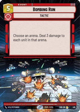 Bombing Run (Hyperspace) (436) [Spark of Rebellion] - Fantasy Flight Games - Card Brawlers | Quebec | Canada |