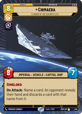 Chimaera - Flagship of the Seventh Fleet (Hyperspace) (448) [Spark of Rebellion] - Fantasy Flight Games - Card Brawlers | Quebec | Canada |