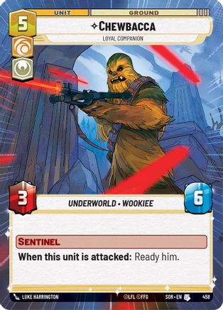 Chewbacca - Loyal Companion (Hyperspace) (458) [Spark of Rebellion] - Fantasy Flight Games - Card Brawlers | Quebec | Canada |