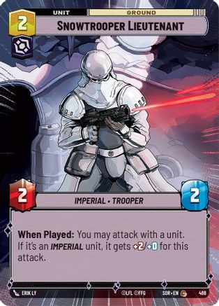Snowtrooper Lieutenant (Hyperspace) (488) [Spark of Rebellion] - Fantasy Flight Games - Card Brawlers | Quebec | Canada |